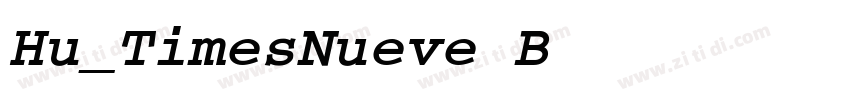 Hu_TimesNueve BoldO字体转换